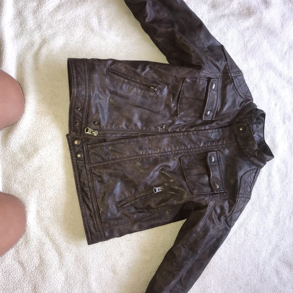 Boys leather jacket